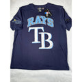 Pro Standard MLB Tampa Bay Rays Mens Navy Blue Graphic T-Shirt L New With Tags