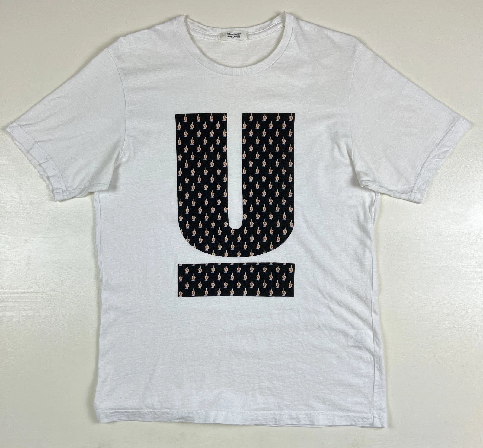 UNDERCOVER Undercoverism Jun Takahashi Middle Finger U Logo Tee Size M