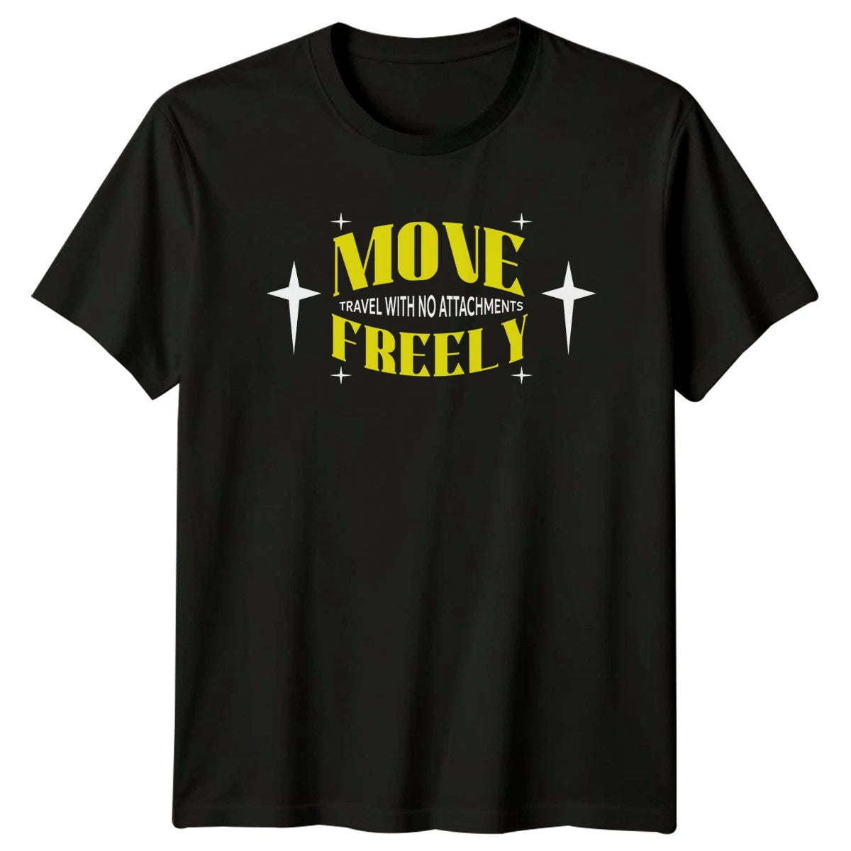 Move Freely Travel With No T-Shirt Minimalist Travel Gift For Him And Her