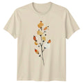 Abstract Watercolor Botanical Art T-Shirt Minimalist Birthday Gift