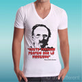 T-shirt V Neck " Quote Funny Hannibal Lecter " Road To Happiness