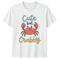Cute But Crabby Womens T-Shirt Beach Life Marine Life Summer Gift For Her