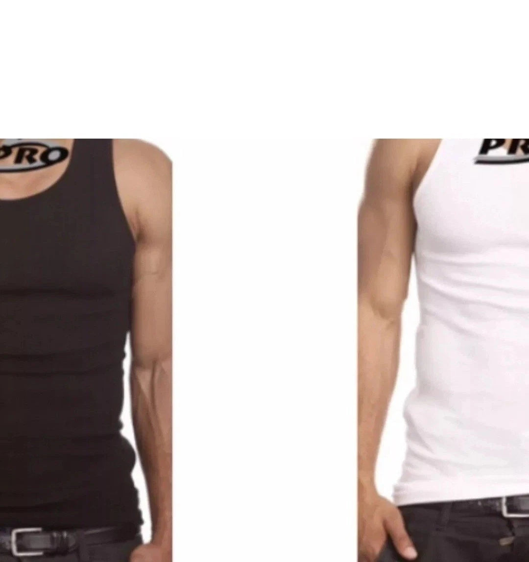3-6 PACK PRO 5 MENS A-SHIRTS COTTON UNDER SHIRT WIFE BEATER S-5XL
