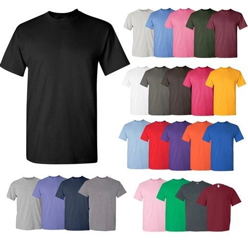Gildan Mens Heavy 100% Cotton (Pack Of 5) Bulk Plain Adult T-Shirt Tee 5000