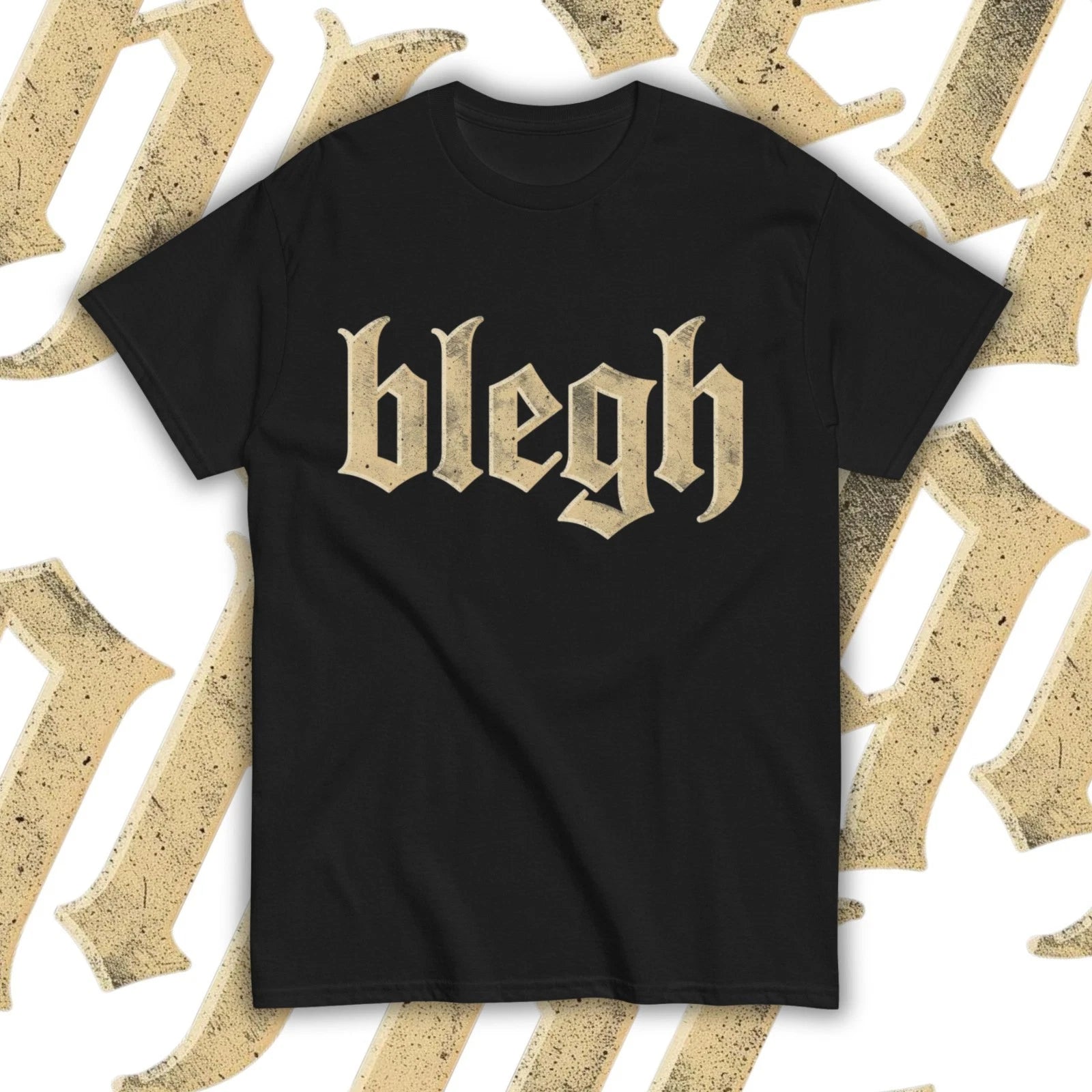 Golden Blegh T-Shirt, Alternative Modern Metal Band Merch, Metalcore Fans S-3XL