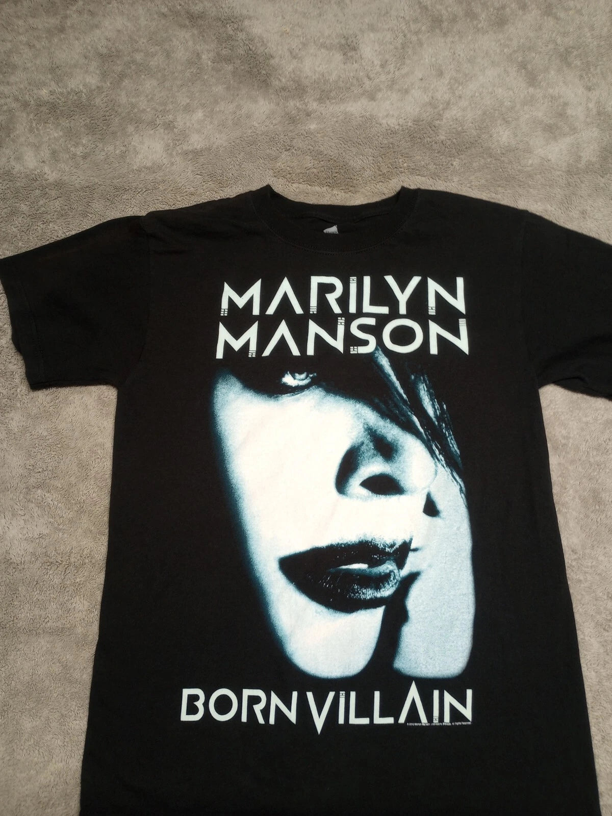 Marilyn Manson Born Villain Graphic Shirt 2012 Hey Cruel World Tour SM (L118)