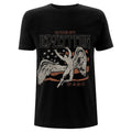 Led Zeppelin T-Shirt US Tour 1975 Rock Band New Black Official