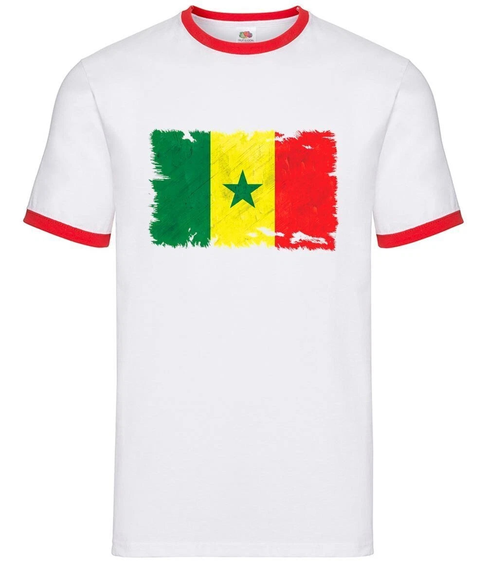 Senegal Grunge Style Flag - Mens Wrestler - Senegalese Republic Country