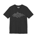 Minimalist Mountain T-Shirt Summit Line Hiking Gift Graphic Tee MOEBEER