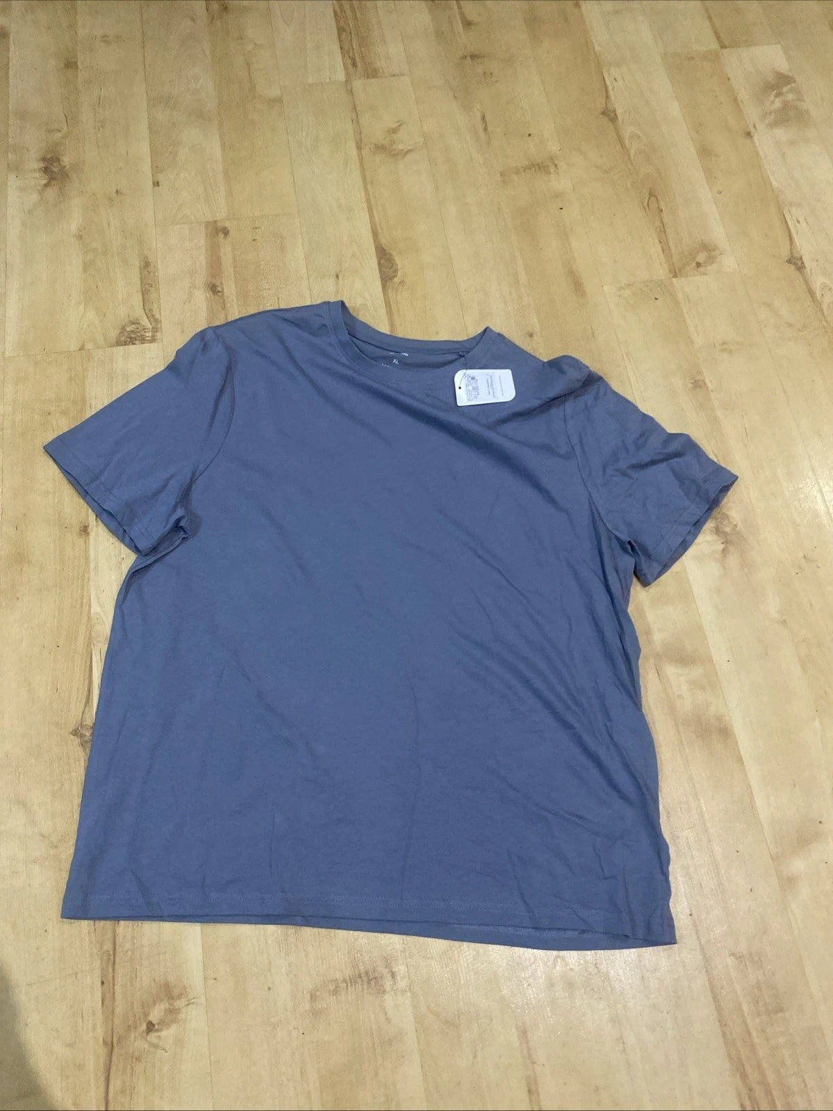 TU MAN Men's T Shirt Short Sleeve 100% Cotton Regular Fit CREW NECK Blue