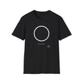Minimalist Geometric New Moon For Black T-shirt Design