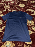 Dolce & Gabbana Light Blue Cotton Badge Logo T-Shirt Size 48 Medium/Large