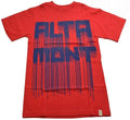 Altamont DRIP TEE Red Navy Blue Graphic Discounted Men's Cotton T-Shirt
