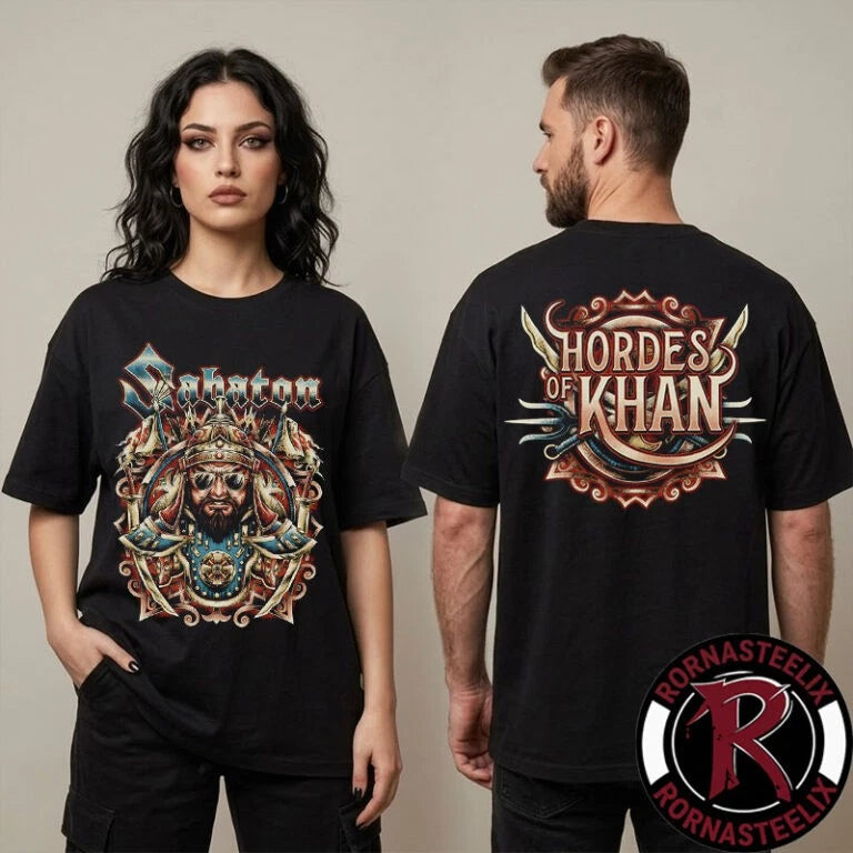 Sabaton The Legendary Tour 2026 Pop Up Collection Hordes Of Khan Unisex T Shirt