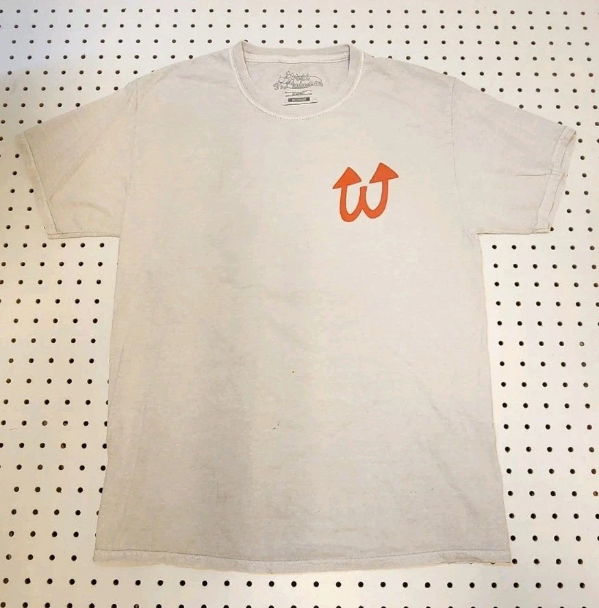 World Industries Shirt Mens Medium Gray Vintage Skate Trident Graphic Tee 1988