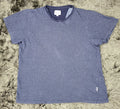 Peter Werth London T-Shirt Mens 2XL Blue Cotton Short Sleeve Round Neck Pullover