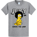 NEW STREETWEAR ON DEMAND BART JUICY Tee Shirt GREY SMALL-4XLARGE MADE IN USA