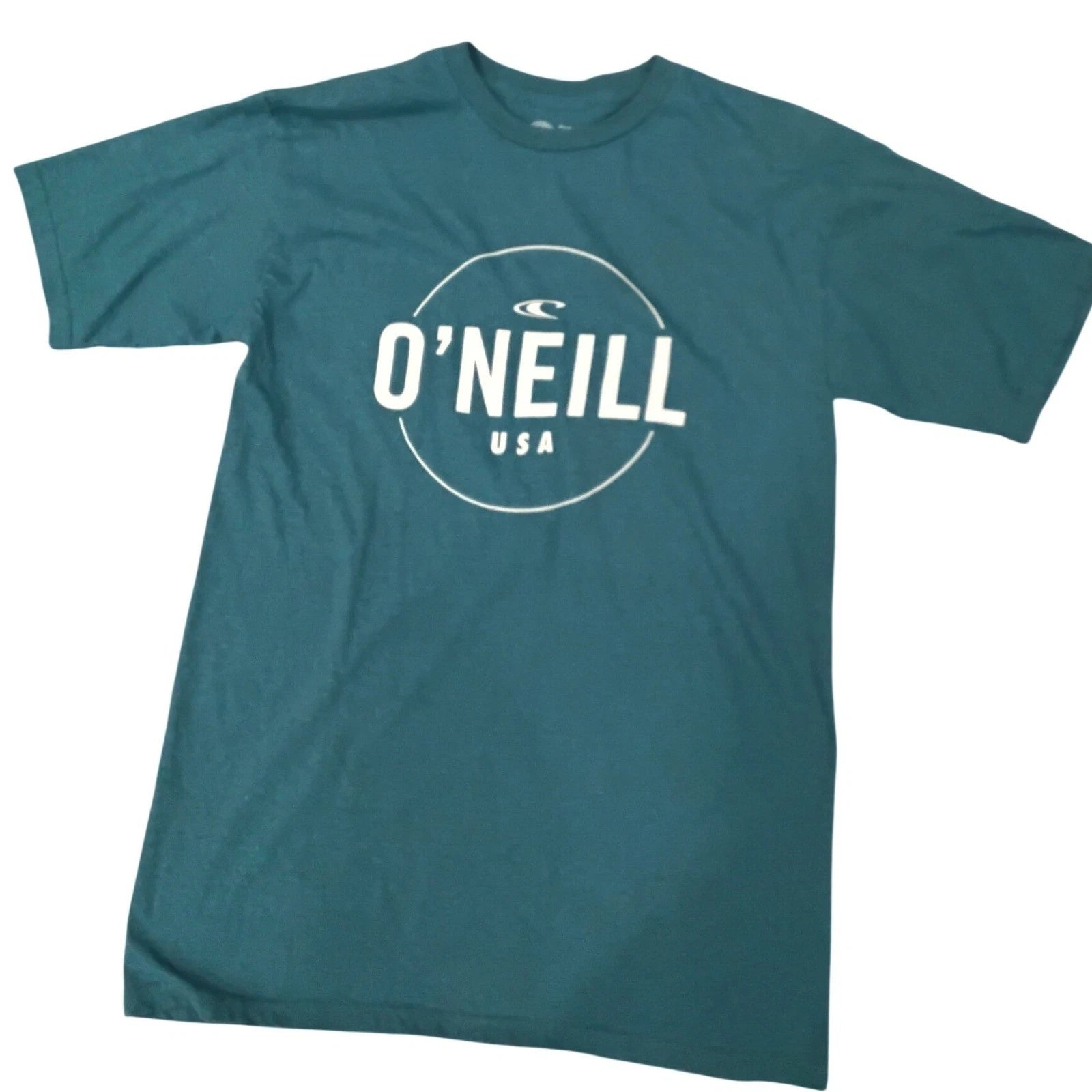 O­­Neill USA T Shirt Mens Medium Modern Fit Teal Short Sleeve Crew Neck
