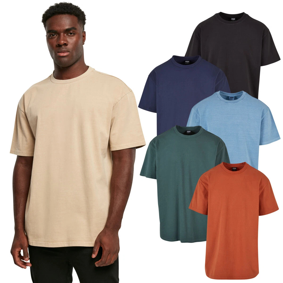 Urban Classics Heavy Oversized Garment Dye Tee Herren Oberteil T-Shirt men
