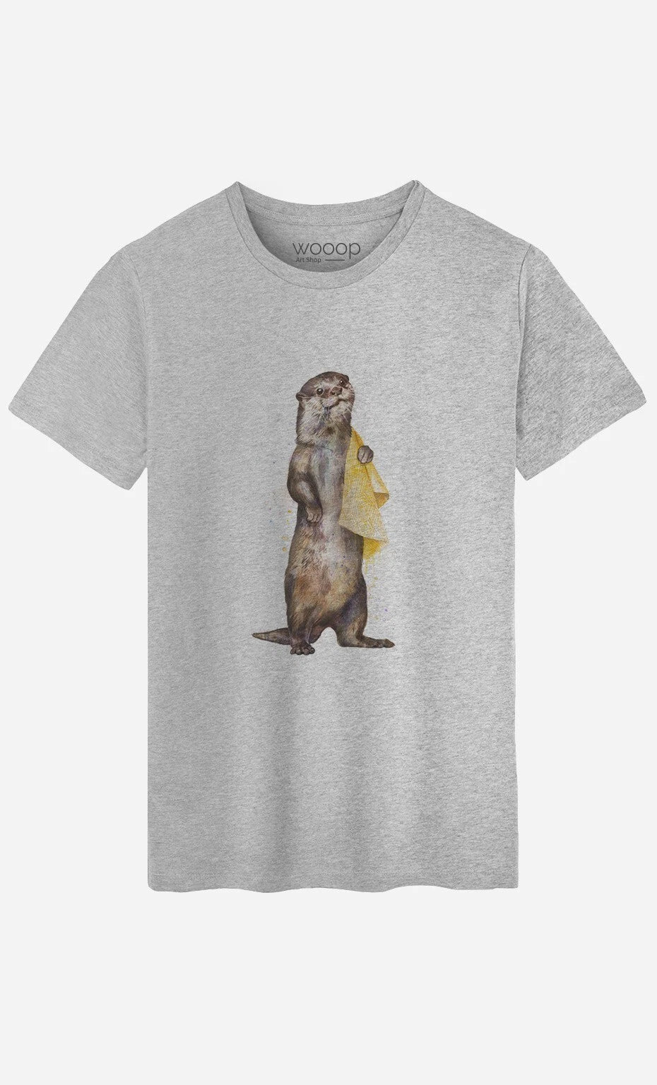 OTTER men's short sleeve t-shirt grey