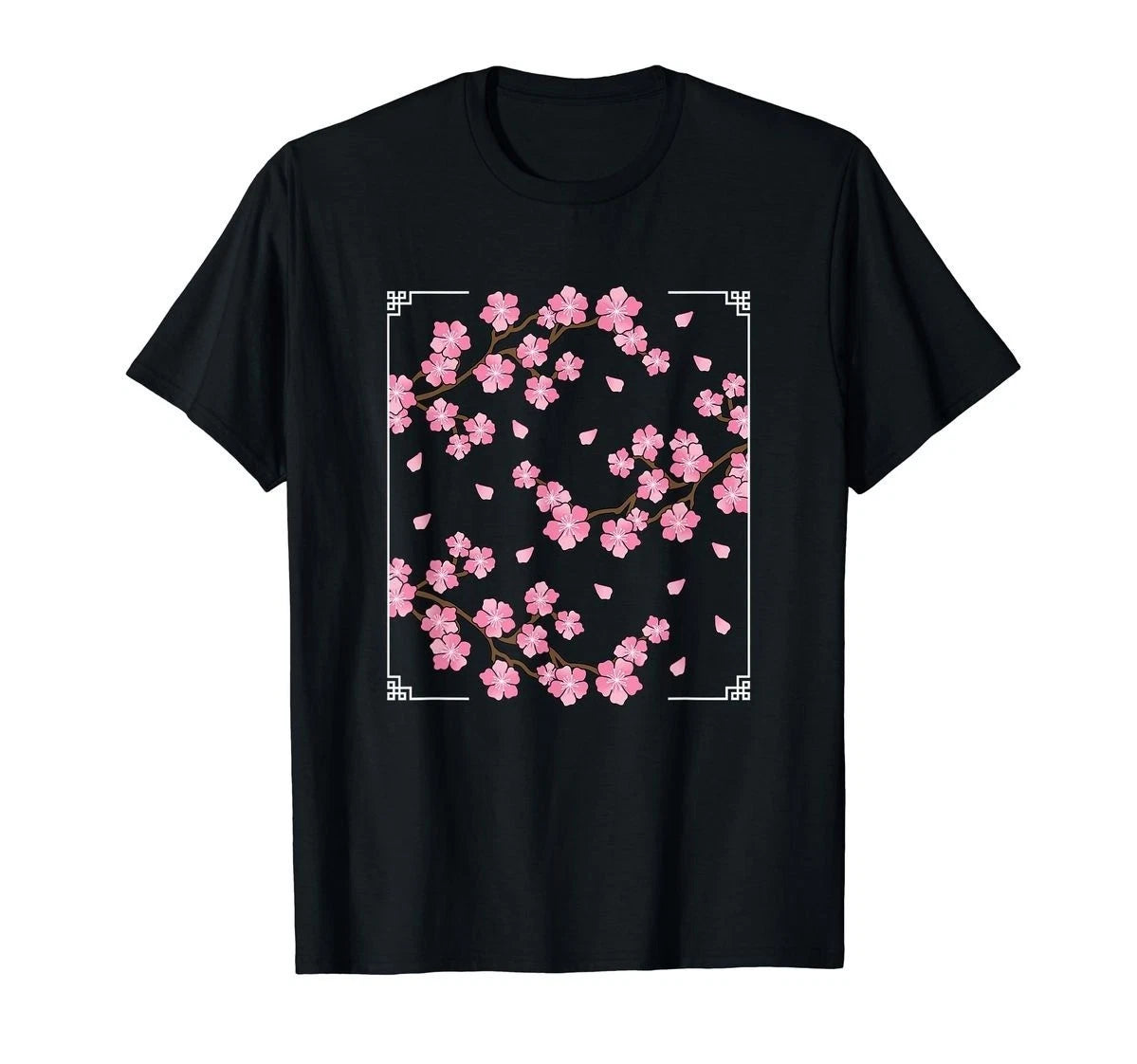 Cherry Blossom Sakura Flower Graphic T-Shirt Japanese Aesthetic Tee
