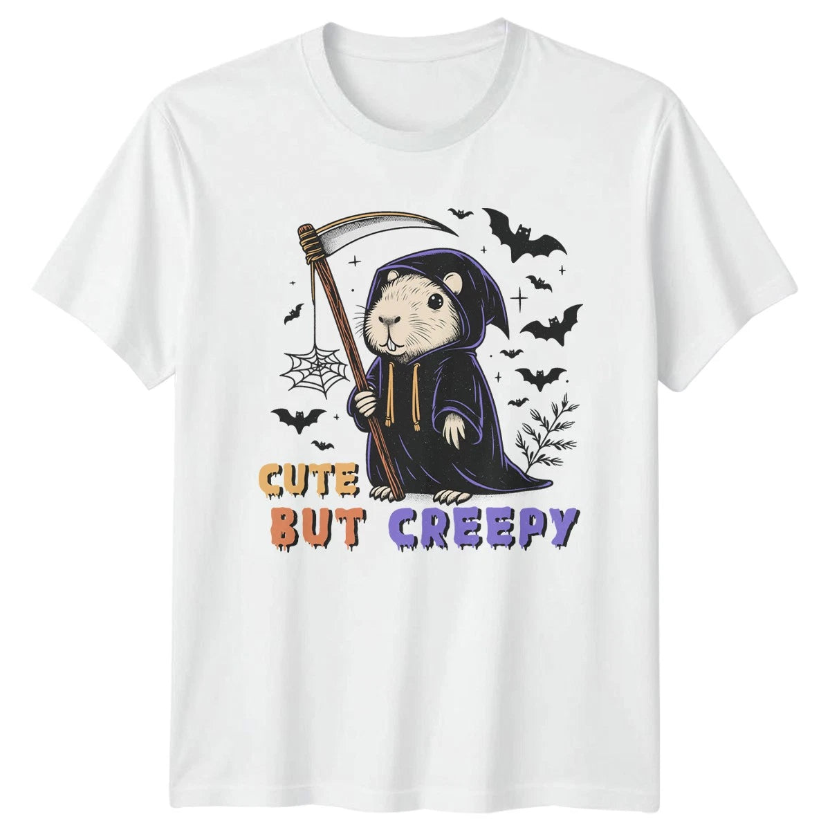 Cute But Creepy T-Shirt Capybara Halloween Gift For Him And Her