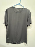 BYLT Drop Cut Shirt Short Sleeve Men’s Medium Grey Athletic Minimalist
