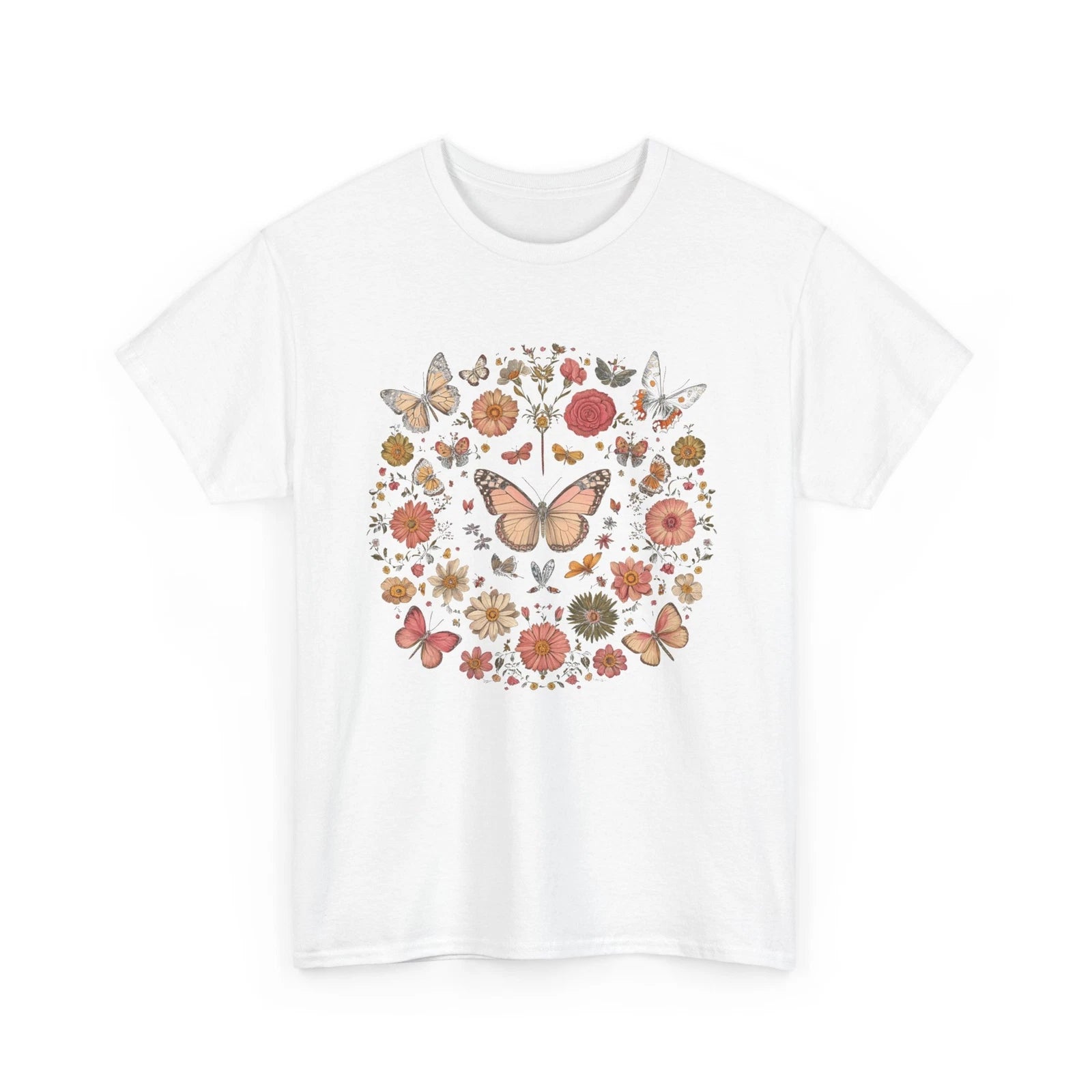 Butterfly Print Graphic Tee for Men and Women | Trendy Stylish Cool Casual Tee