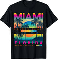 I Love Miami, Cool Miami Florida Colourful Sunrise Graphic T-Shirt