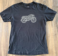 Wohven T Shirt Mens Large Black Graphic Tee Casual Cotton Minimalist NWOT