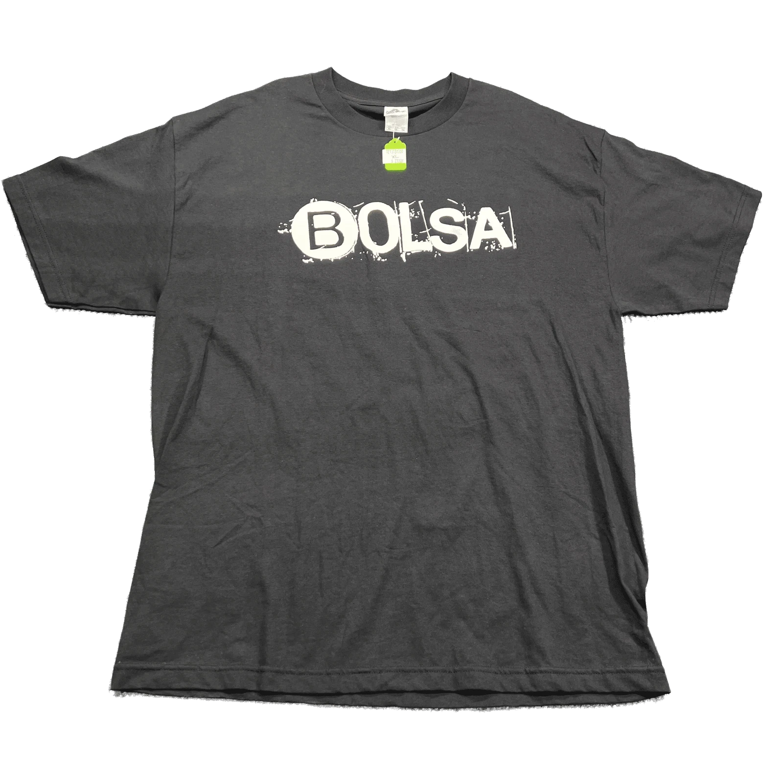 Bolsa Logo TShirt Mens XL Black Short Sleeve 100% Cotton Tee Alstyle Surf Skate