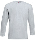 Fruit of the Loom Long Sleeve T Shirt Cotton Plain Tee Mens T-Shirt