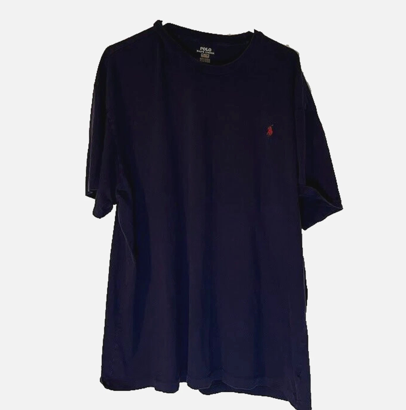 Polo Ralph Lauren Normcore Minimalist Navy Blue Crew Neck Men's T-Shirt SZ XL
