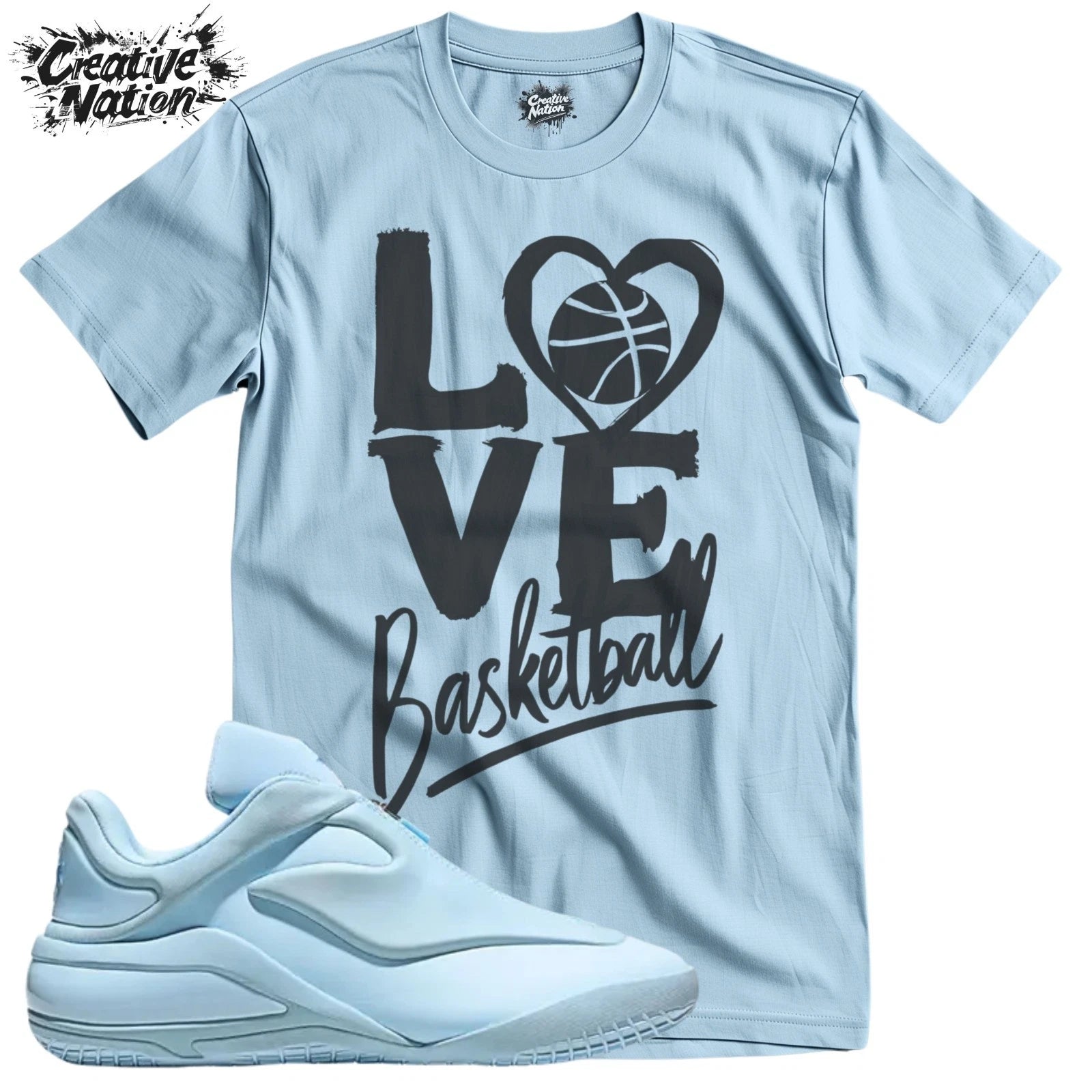 Shirt To Match 001 Blue Unisex Tee Sneaker Shirt Basketball Shirt