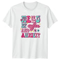 Fueled By Coffee And Anxiety Womens T-Shirt Retro Aesthetic Coffee