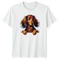 Cute Long Haired Dachshund Dog T-Shirt Dachshund Dog Birthday Gift