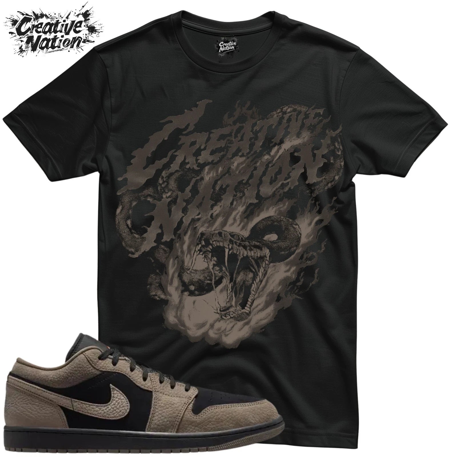 Shirt To Match 1 Low SE Olive Grey Unisex Tee Sneaker Shirt Cool Shirt