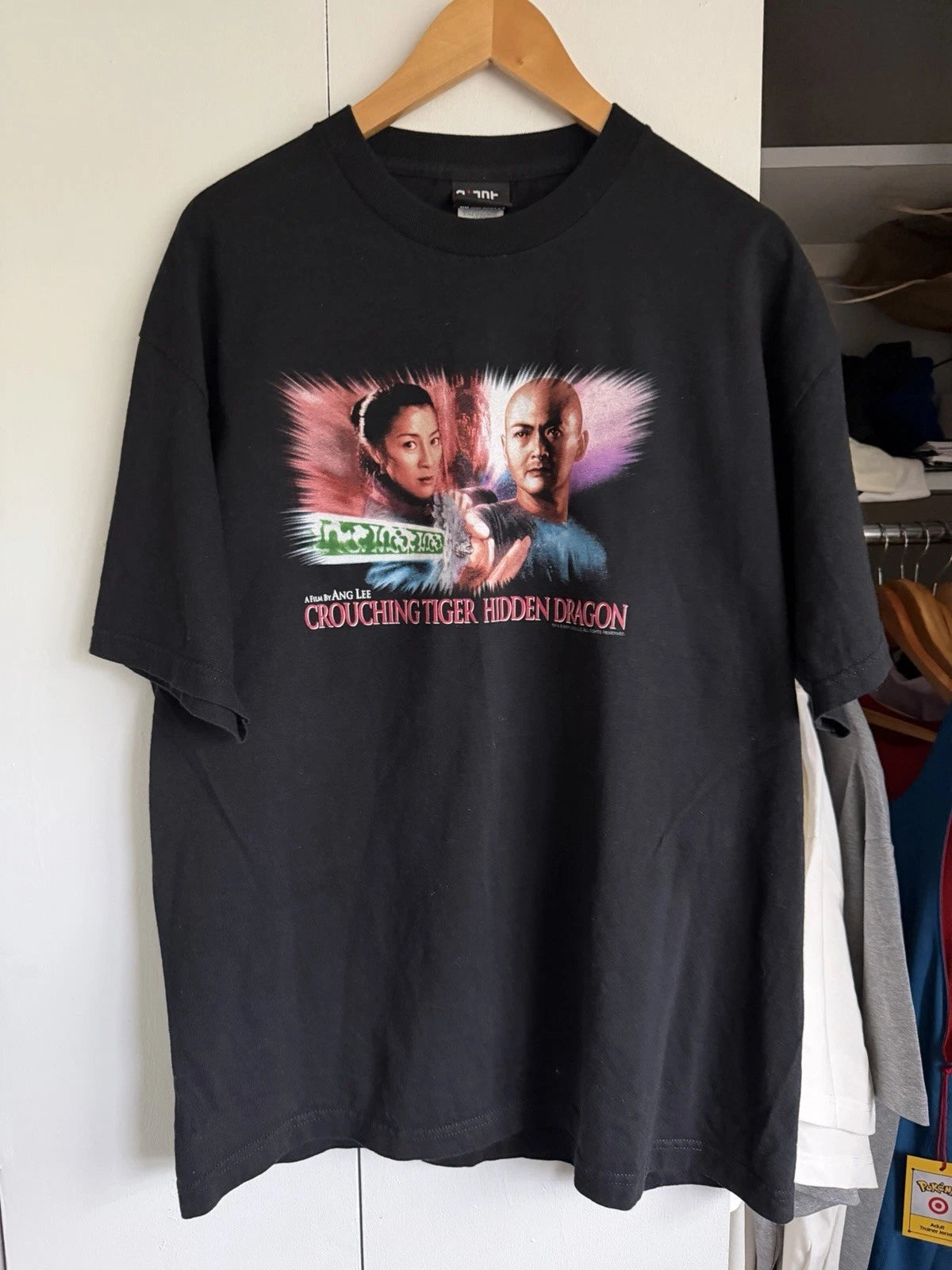Vintage Y2K Crouching Tiger Hidden Dragon Movie Promo XL T Shirt  Giant Tag 2001