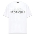 Stampd T-Shirt Men's L White City of Angels Graphic Vintage Relaxed Fit FROG429