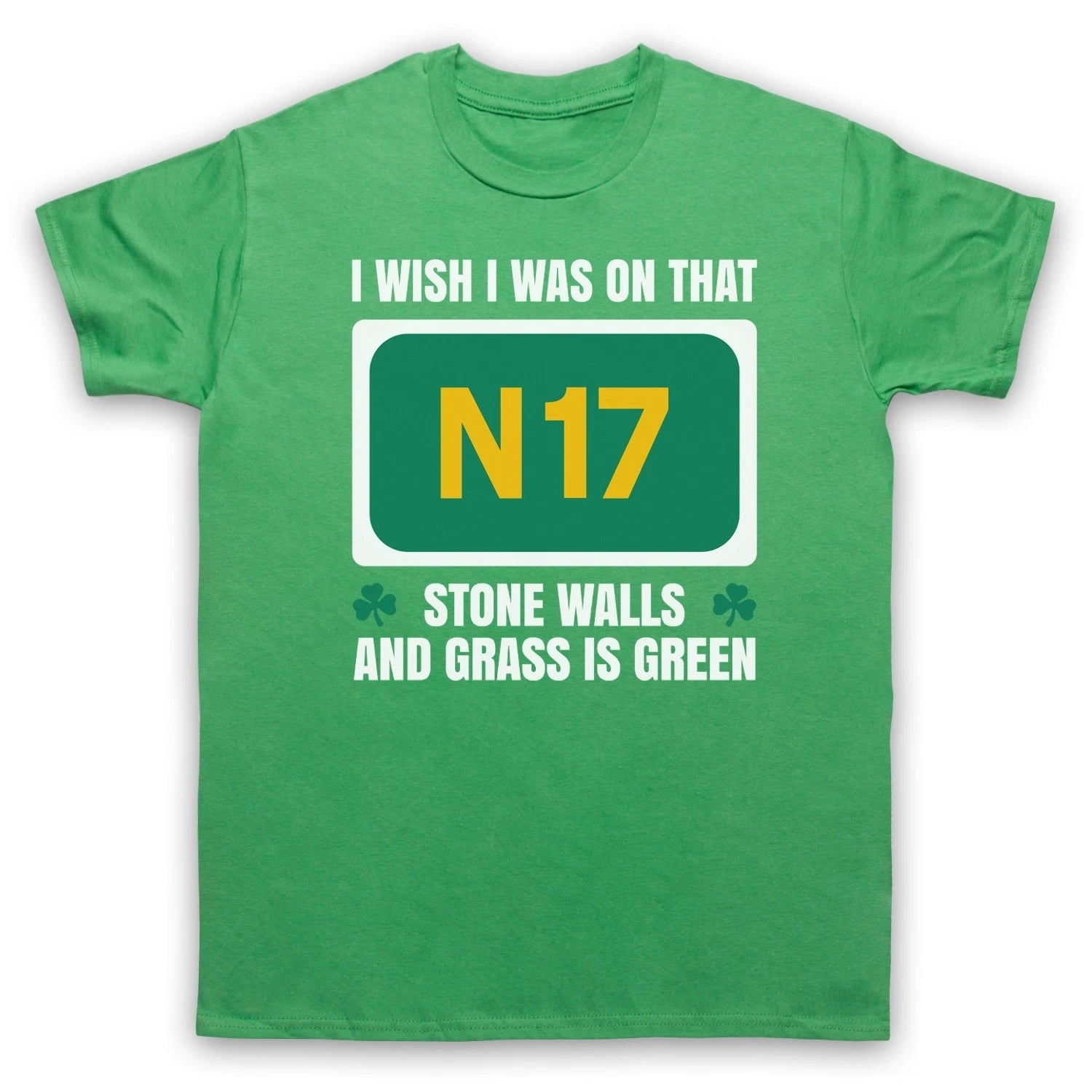 Saw Doctors I Wish I Was On That N17 Stone Walls Irish Rock Adults T-Shirt