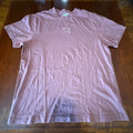 Zickalon Embroidered Logo Tee Pink Mens XL Minimal Streetwear