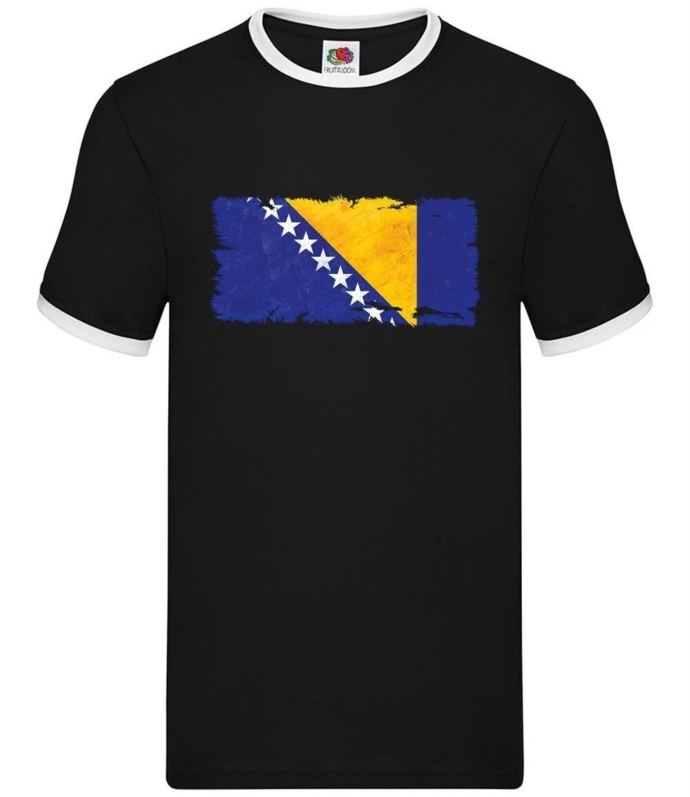 Bosnien Und Herzegowina Grunge Stil Flagge - Herren Ringer - Bosnisch Love Live