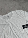 Rhone Elevated Modern Tee White Crewneck Performance Stretch Men’s L NWT  *stain