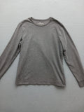Marc Anthony Men's T-Shirt Long Sleeve XL Gray Solid Casual 5761 Stylish