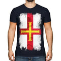 Guernsey Grunge Flag Men's T-Shirt Jersey