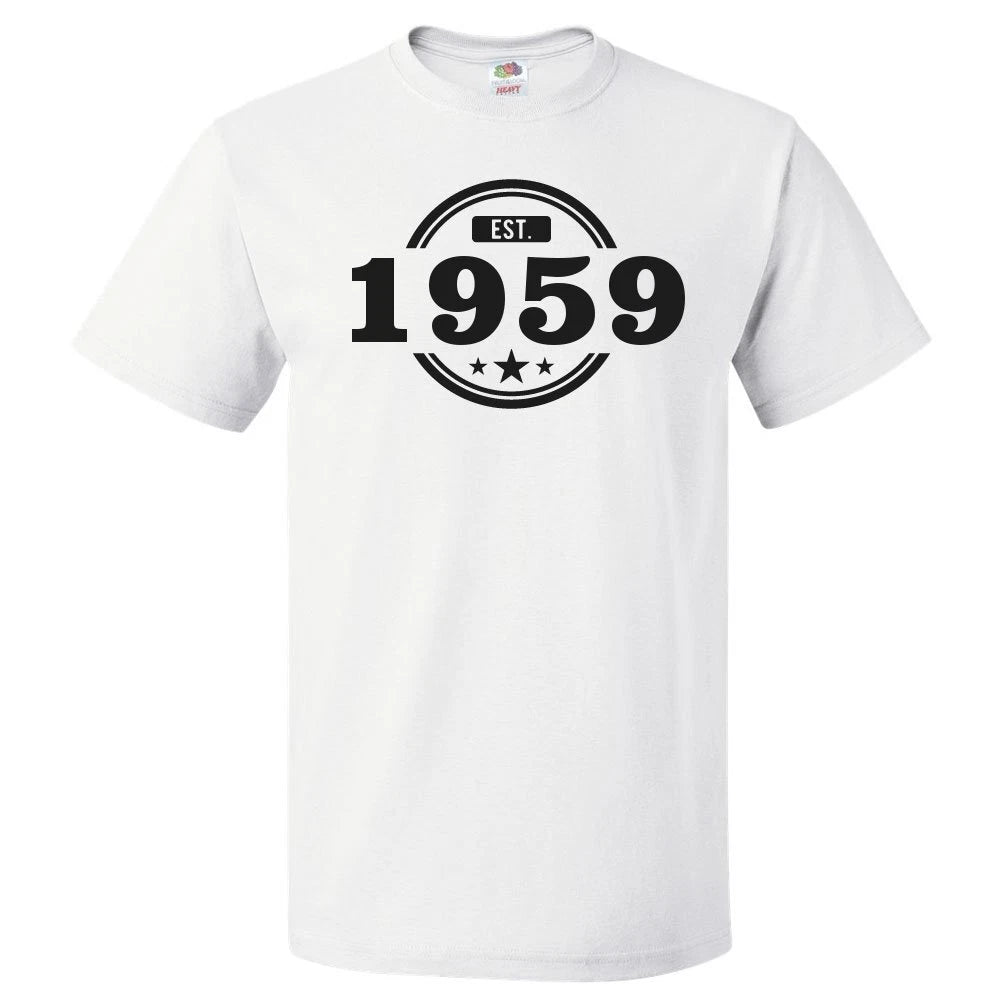 67th Birthday Gift For 67 Year Old Established 1959 T Shirt