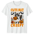Cute But Creepy T-Shirt Raccoon Halloween Gift For Him And Her