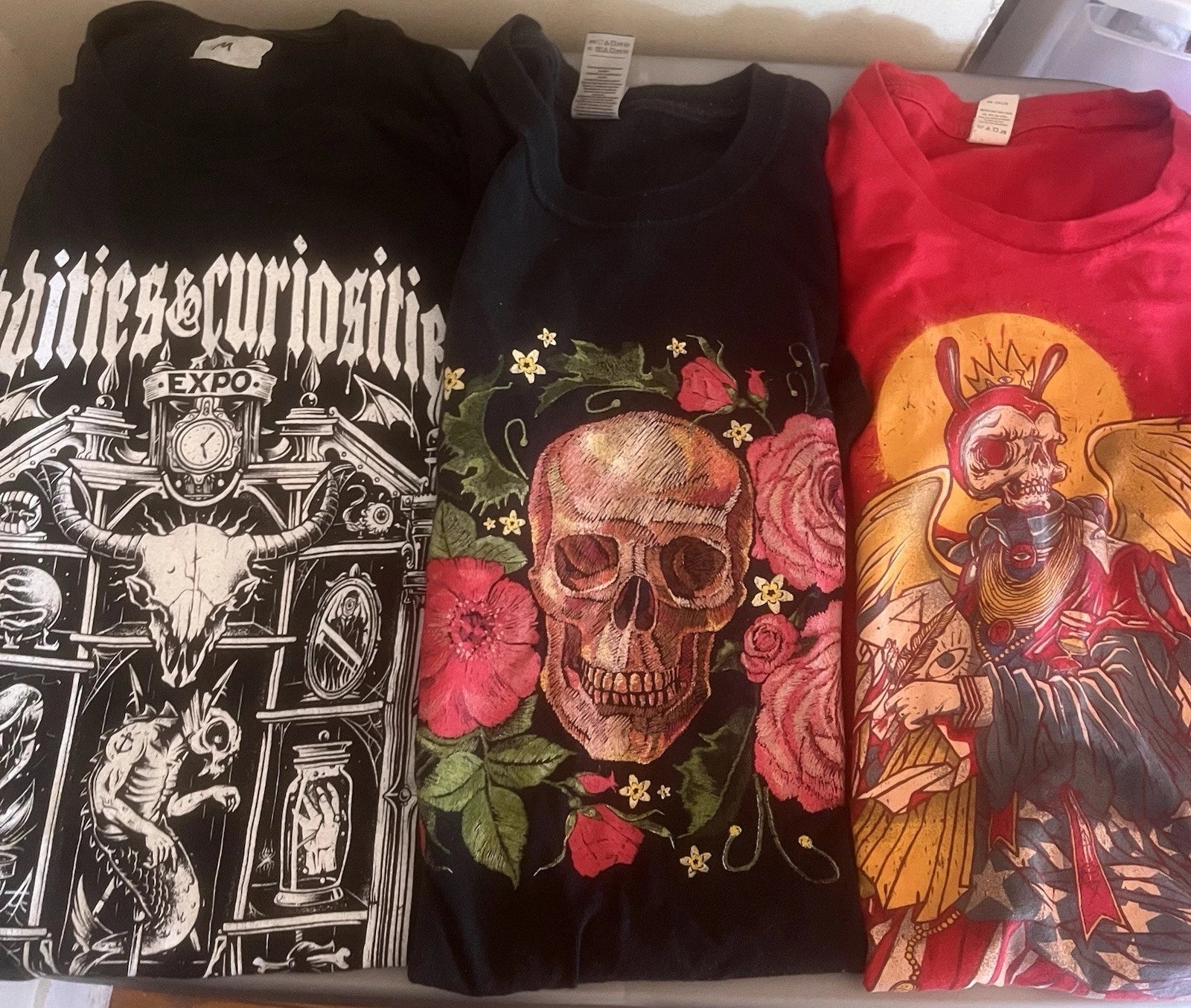 3 shirt y2k grunge bundle b2 md skull