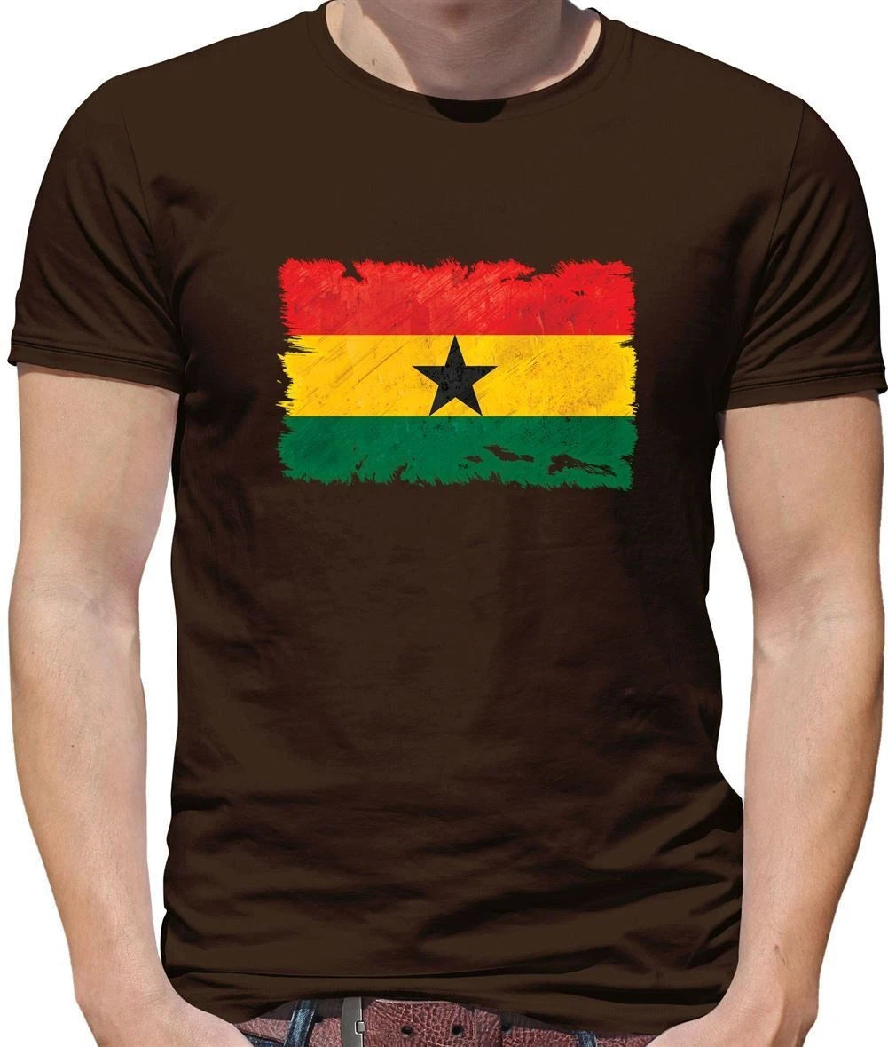 Ghana Grunge Flag - Men's T-Shirt - Ghanaian Travel Flags
