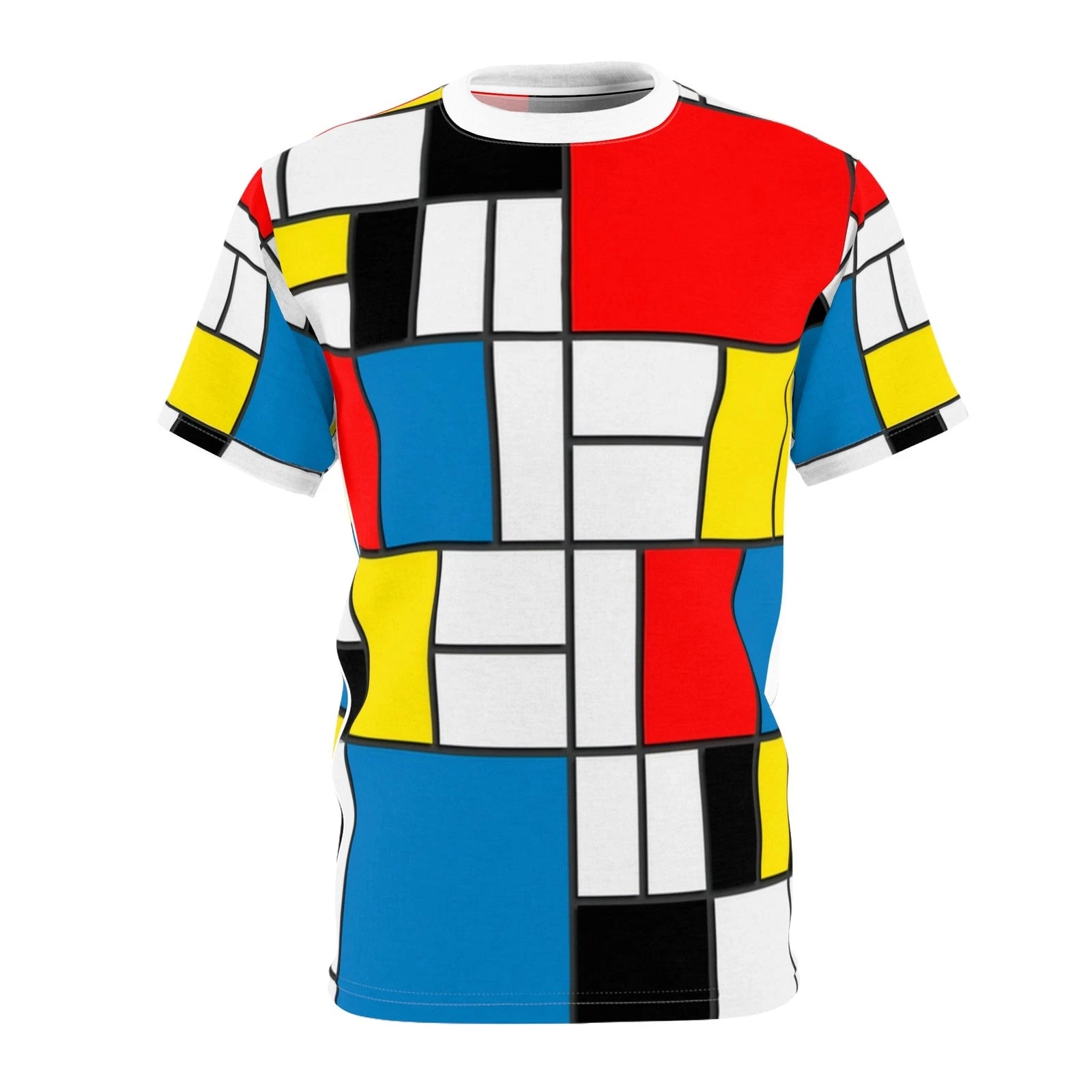 P Mondrian Colorblock Tee | Abstract Art Shirt